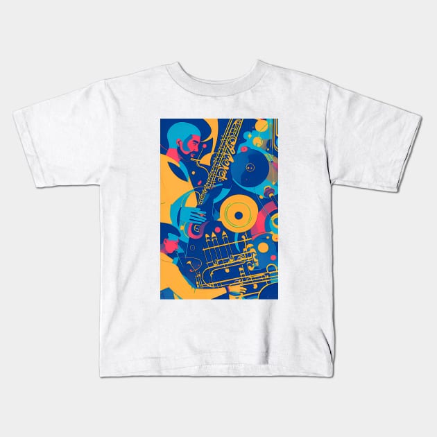 Acid Jazz Men Kids T-Shirt by ArtBeatsGallery